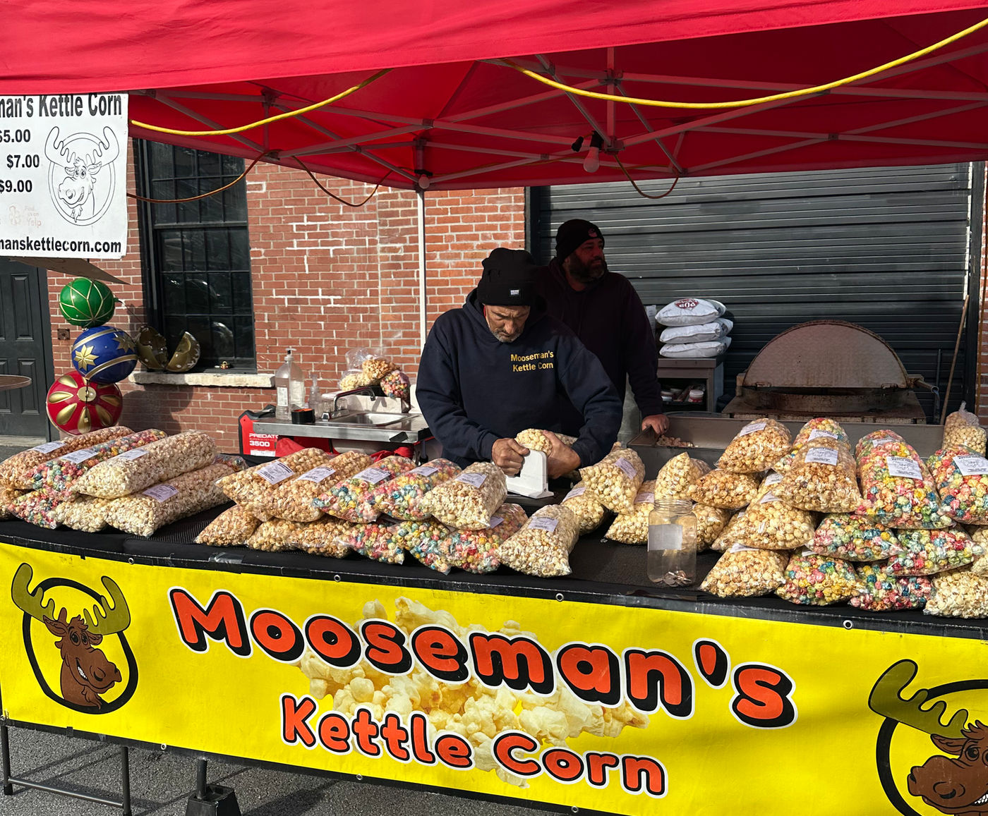 Kettle corn stall
